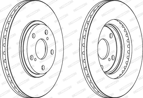 Ferodo DDF1684 - Bremžu diski www.autospares.lv