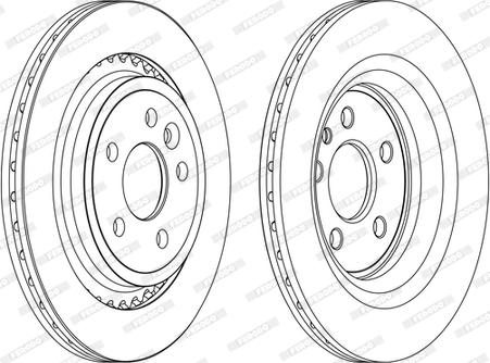 Ferodo DDF1681C-1-D - Bremžu diski www.autospares.lv