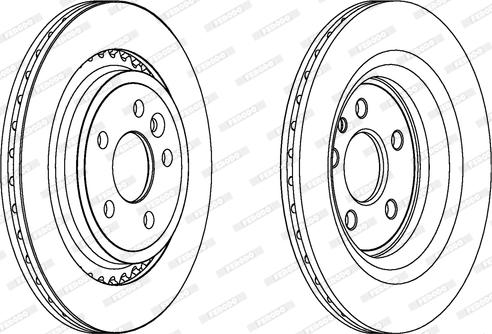 Ferodo DDF1681C - Bremžu diski www.autospares.lv