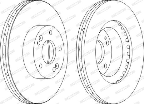 Ferodo DDF1630C-D - Bremžu diski www.autospares.lv