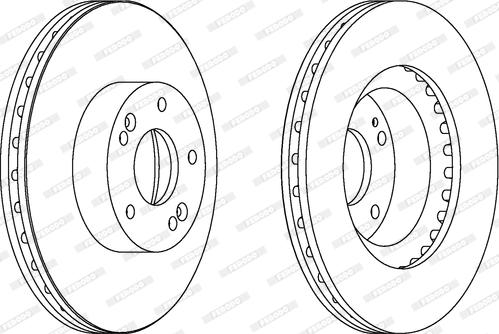 Ferodo DDF1630C - Bremžu diski www.autospares.lv