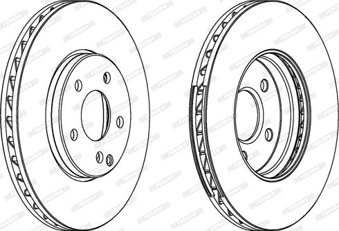 Ferodo DDF1638C - Bremžu diski www.autospares.lv