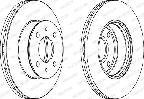 Ferodo DDF1632C - Bremžu diski autospares.lv