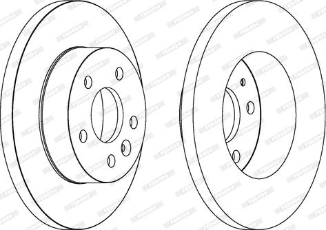 Ferodo DDF1674 - Brake Disc www.autospares.lv