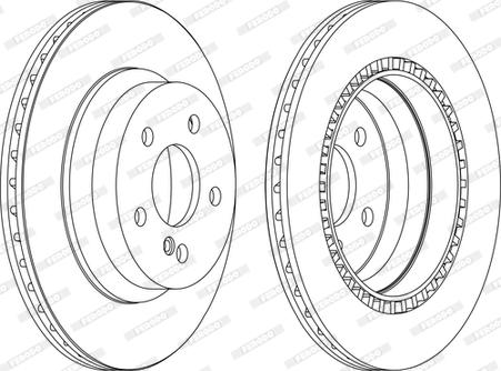 Ferodo DDF1672C - Bremžu diski www.autospares.lv