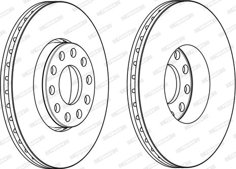 Ferodo DDF1677 - Bremžu diski www.autospares.lv