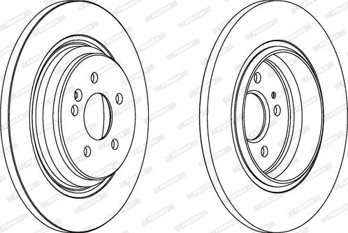 Ferodo DDF1099 - Bremžu diski www.autospares.lv