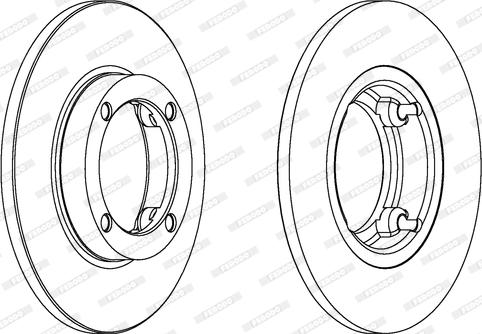 Ferodo DDF1098 - Bremžu diski www.autospares.lv