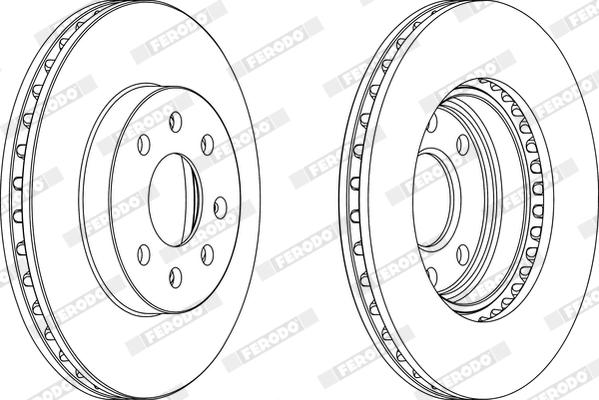 Ferodo DDF1097X - Bremžu diski www.autospares.lv