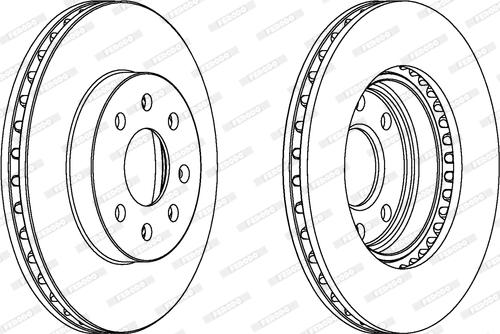 Ferodo DDF1097 - Bremžu diski www.autospares.lv