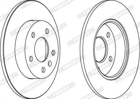 Ferodo DDF1044X - Bremžu diski www.autospares.lv