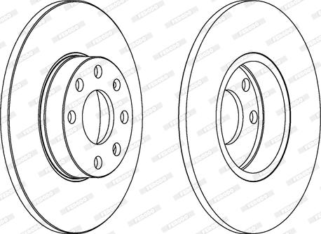 Ferodo DDF1040 - Bremžu diski www.autospares.lv