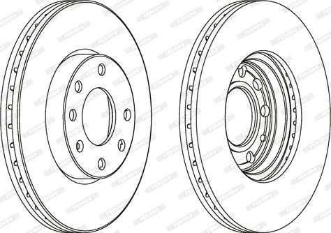 Ferodo DDF104-1 - Bremžu diski autospares.lv