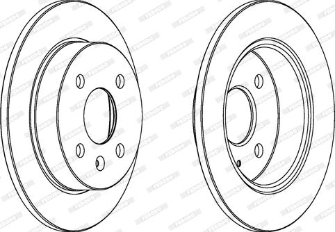 Ferodo DDF1043 - Bremžu diski www.autospares.lv