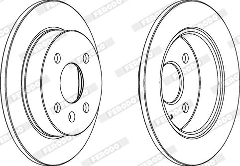 Ferodo DDF1043X - Bremžu diski www.autospares.lv