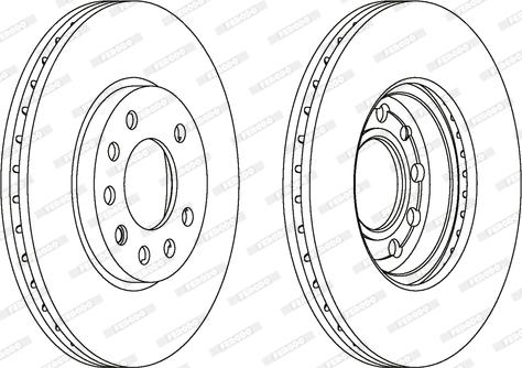 Ferodo DDF1042 - Bremžu diski autospares.lv