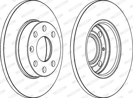 Ferodo DDF104 - Bremžu diski www.autospares.lv