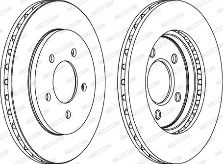 Ferodo DDF1059 - Bremžu diski www.autospares.lv