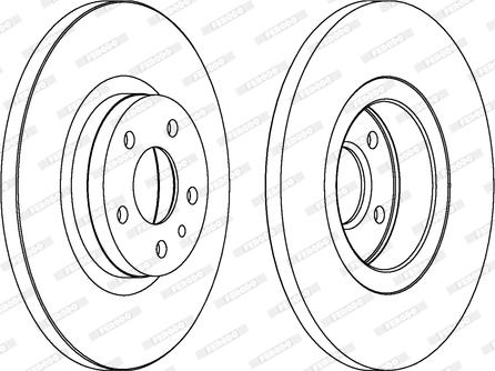 Ferodo DDF1057 - Bremžu diski www.autospares.lv