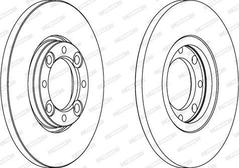 Ferodo DDF105 - Bremžu diski www.autospares.lv