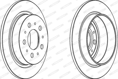 Ferodo DDF1060 - Brake Disc www.autospares.lv