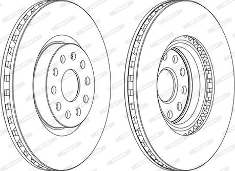 Ferodo DDF1062C - Bremžu diski autospares.lv