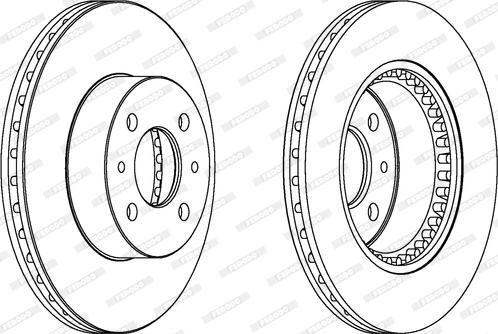 Ferodo DDF1006 - Bremžu diski autospares.lv