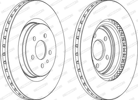 Ferodo DDF1001C - Bremžu diski www.autospares.lv