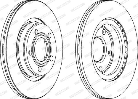 Ferodo DDF1003 - Bremžu diski www.autospares.lv