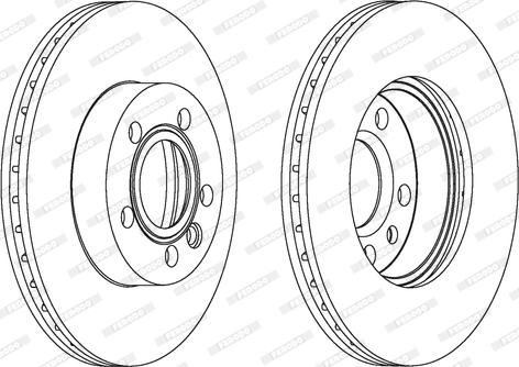 Ferodo DDF1010 - Bremžu diski www.autospares.lv