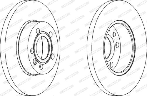 Ferodo DDF101-1 - Тормозной диск www.autospares.lv