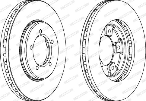 Ferodo DDF1039 - Bremžu diski www.autospares.lv