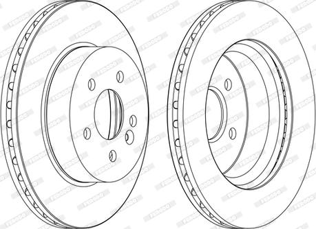 Ferodo DDF1036C - Bremžu diski www.autospares.lv