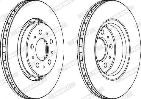 Ferodo DDF1031X - Bremžu diski www.autospares.lv