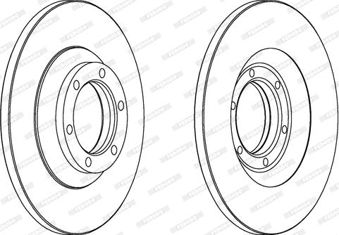 Ferodo DDF1038 - Bremžu diski www.autospares.lv