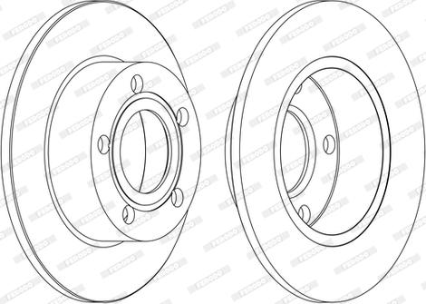 Ferodo DDF1033C - Bremžu diski www.autospares.lv