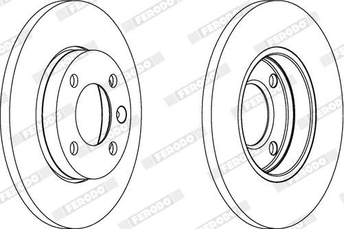 Ferodo DDF103X - Bremžu diski www.autospares.lv