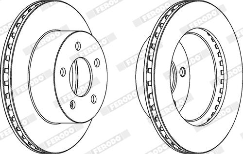 Ferodo DDF1027X - Bremžu diski www.autospares.lv