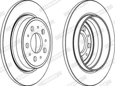 Ferodo DDF1079X - Bremžu diski www.autospares.lv