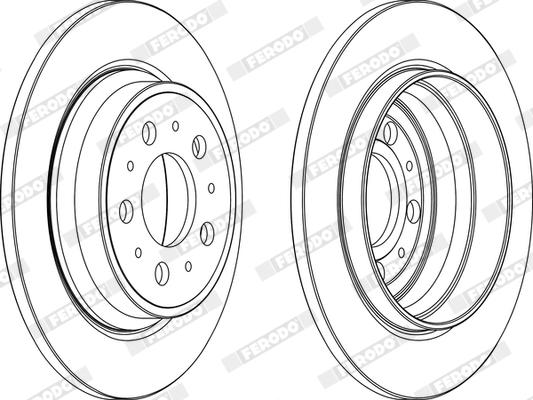 Ferodo DDF1079X - Bremžu diski www.autospares.lv