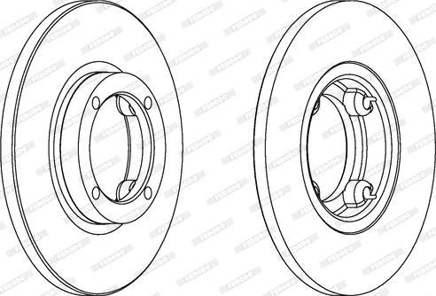 Ferodo DDF1076C - Bremžu diski www.autospares.lv