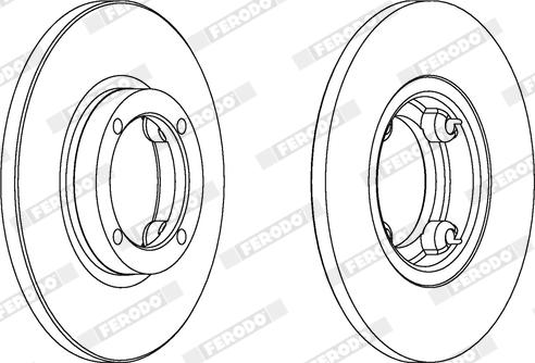 Ferodo DDF1076X - Bremžu diski www.autospares.lv