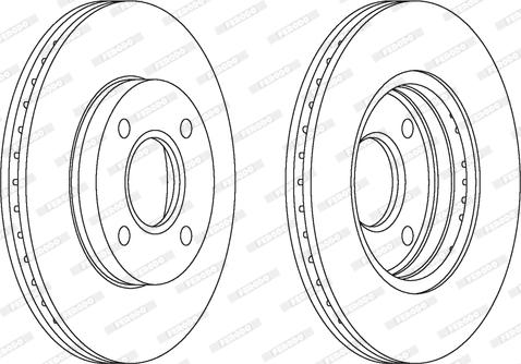 Ferodo DDF1072C - Bremžu diski autospares.lv