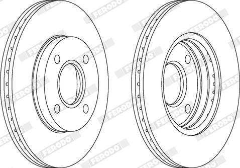 Ferodo DDF1072X - Bremžu diski www.autospares.lv