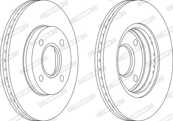 Ferodo DDF1072X - Bremžu diski www.autospares.lv