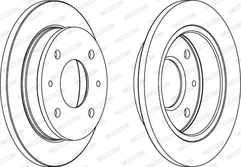 Ferodo DDF1077 - Bremžu diski www.autospares.lv