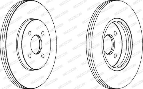 Ferodo DDF1195 - Bremžu diski www.autospares.lv