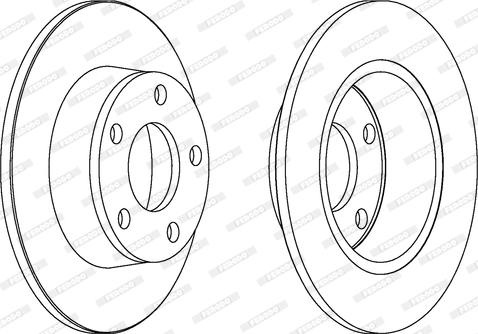 Ferodo DDF1190 - Bremžu diski www.autospares.lv