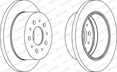 Ferodo DDF1144 - Bremžu diski www.autospares.lv