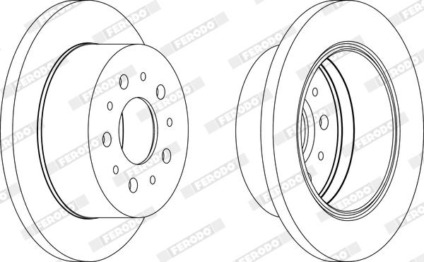 Ferodo DDF1144X - Bremžu diski www.autospares.lv